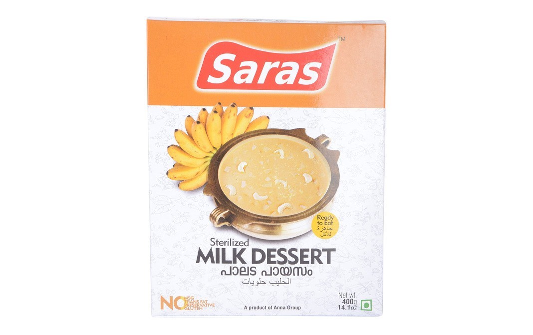 Saras Sterilized Milk Dessert    Box  400 grams